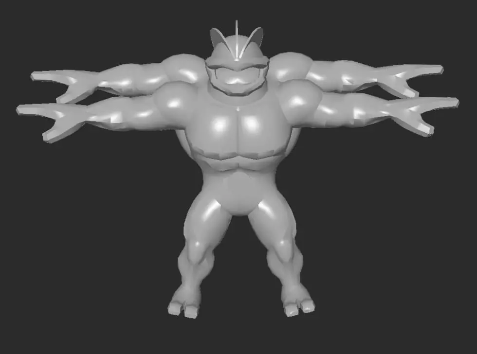 MakeIT Pokemon Machamp 3D model_0