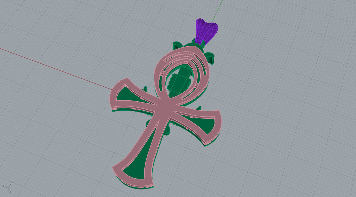 Egyptian Ankh Key of Life n - 240 3D print model_10