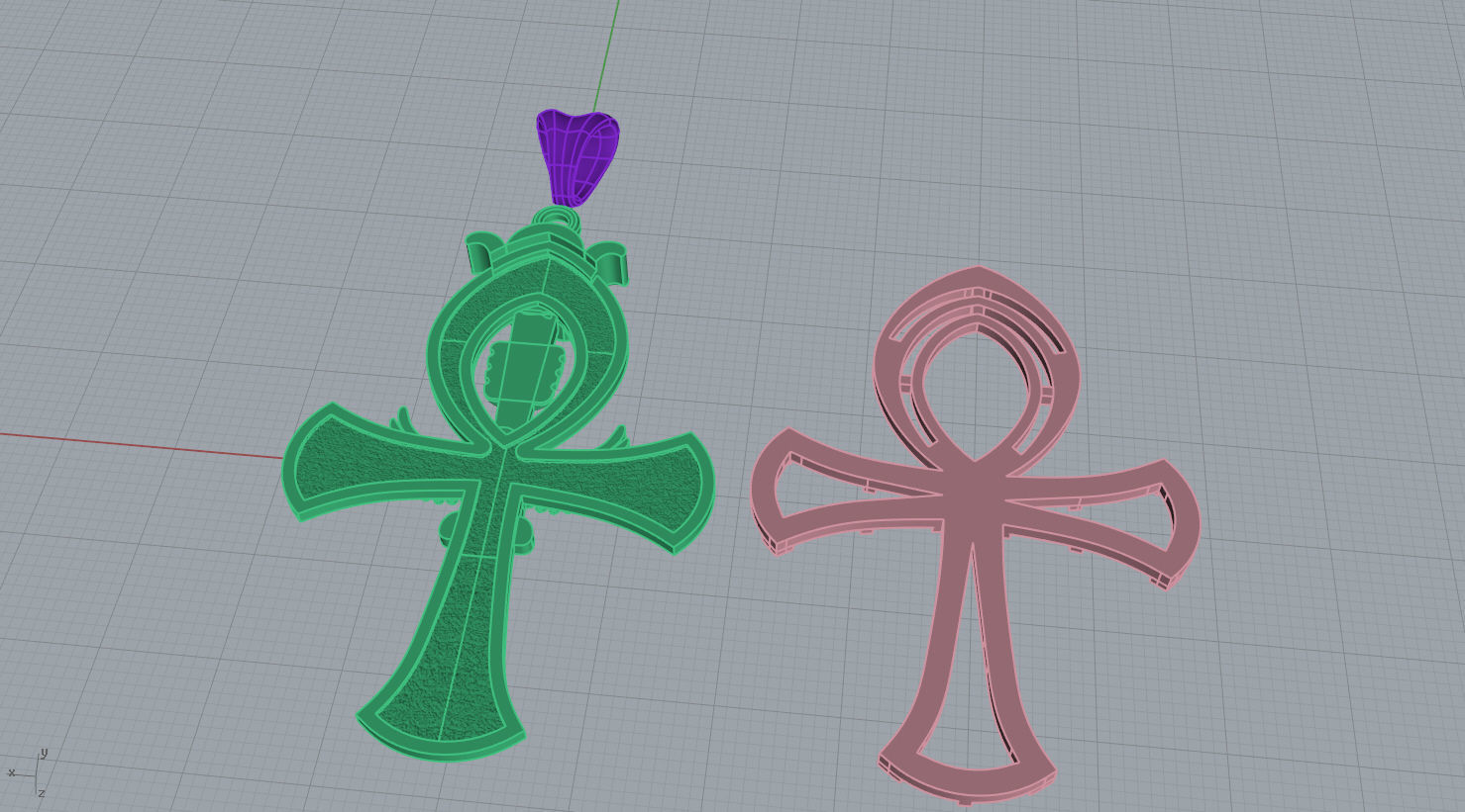 Egyptian Ankh Key of Life n - 240 3D print model_15