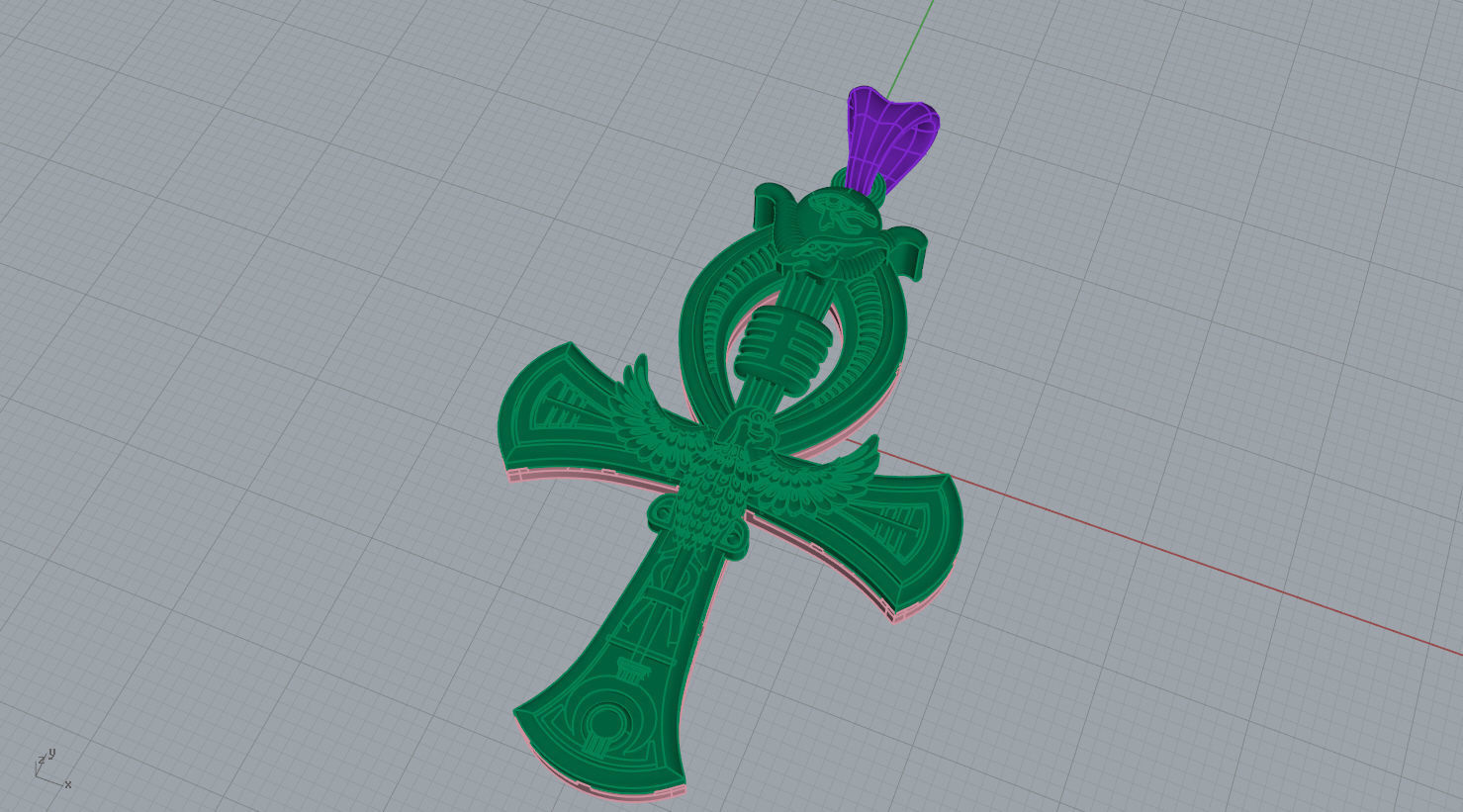 Egyptian Ankh Key of Life n - 240 3D print model_9