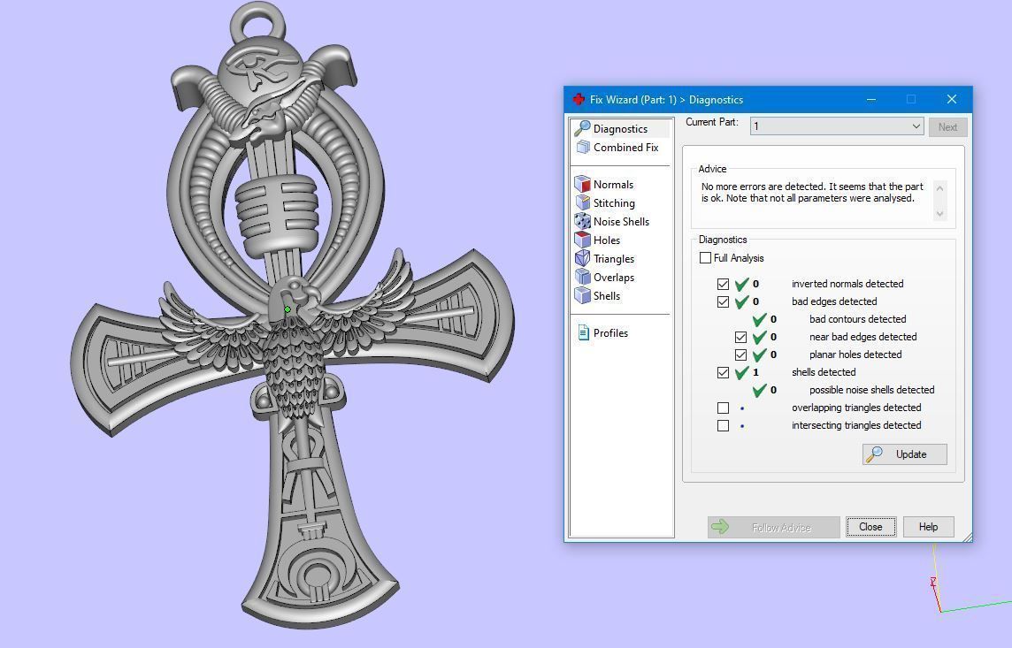 Egyptian Ankh Key of Life n - 240 3D print model_12