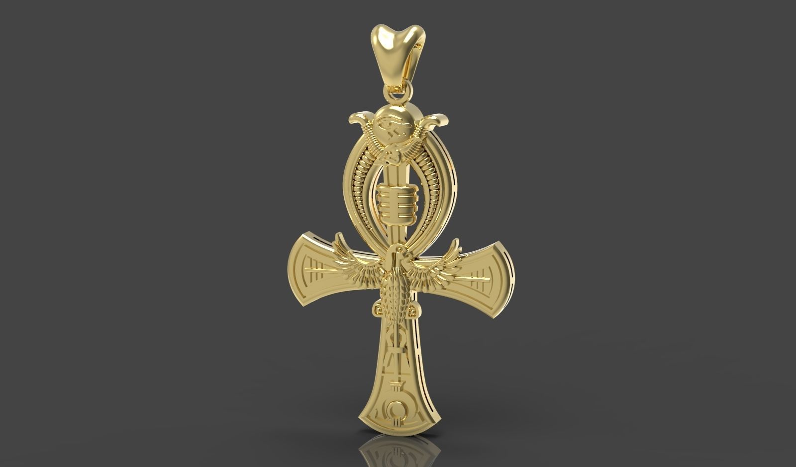 Egyptian Ankh Key of Life n - 240 3D print model_3