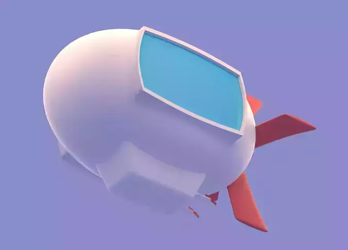 Cartoon Airship