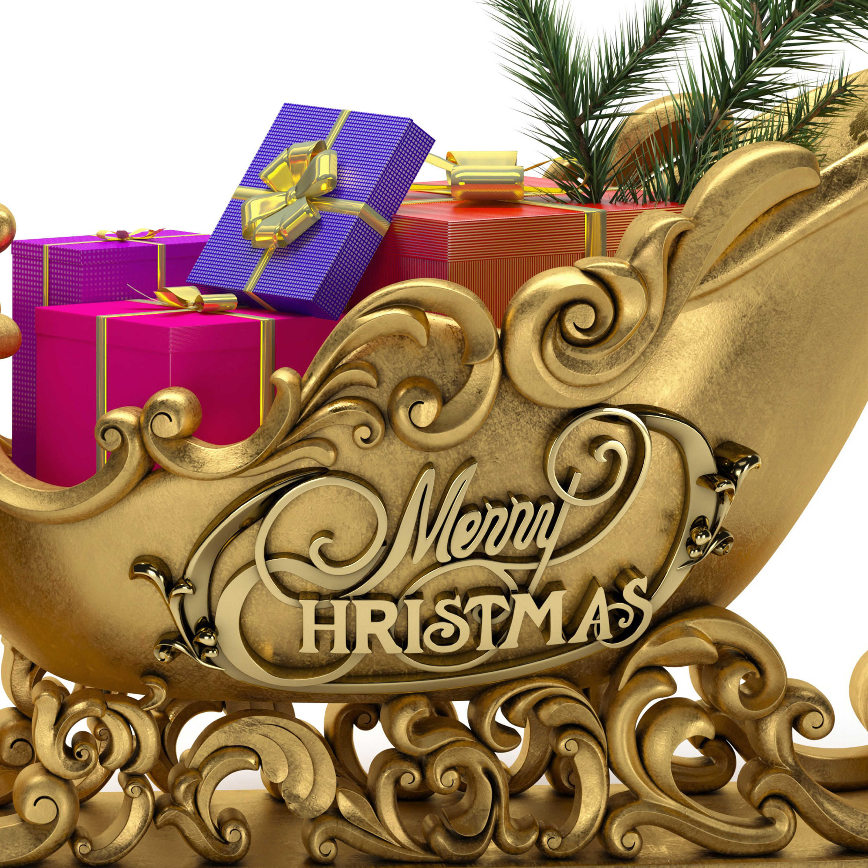 Christmas decor  3D model_2