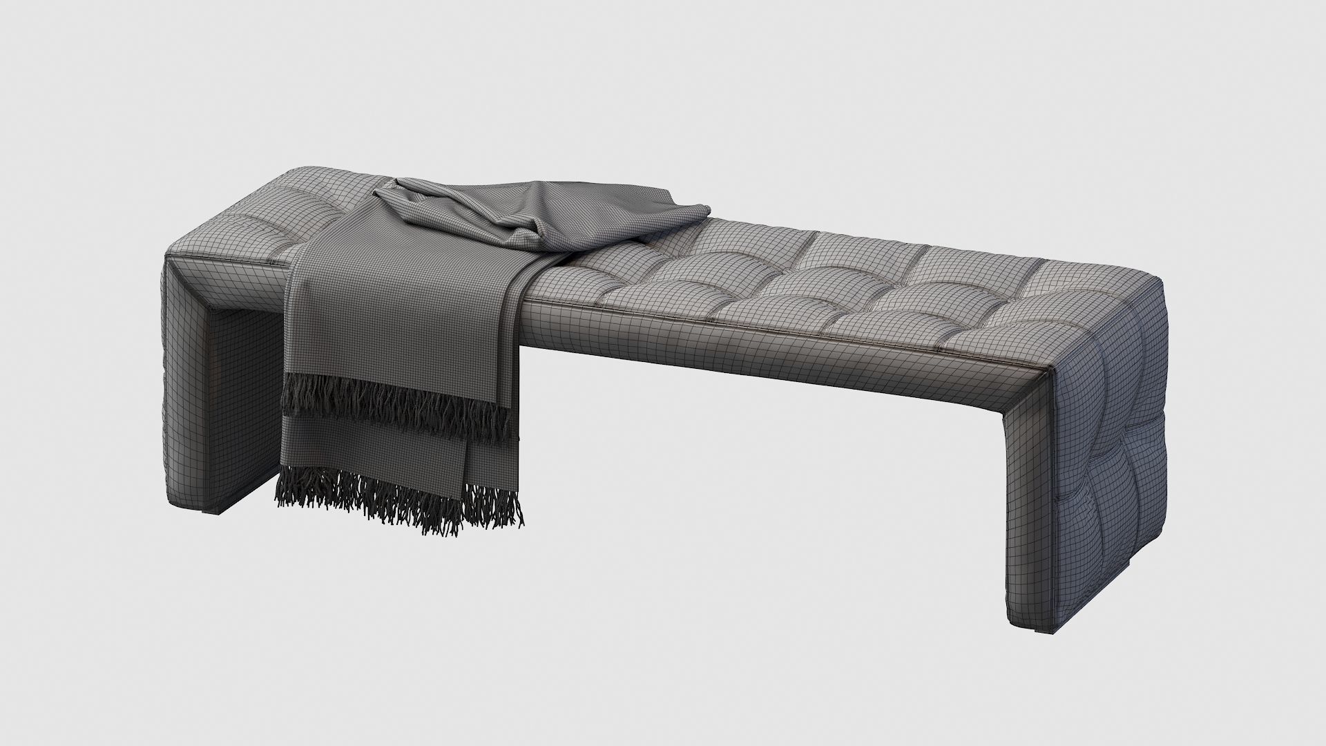 Scarlett bench with blanket 3D model_18