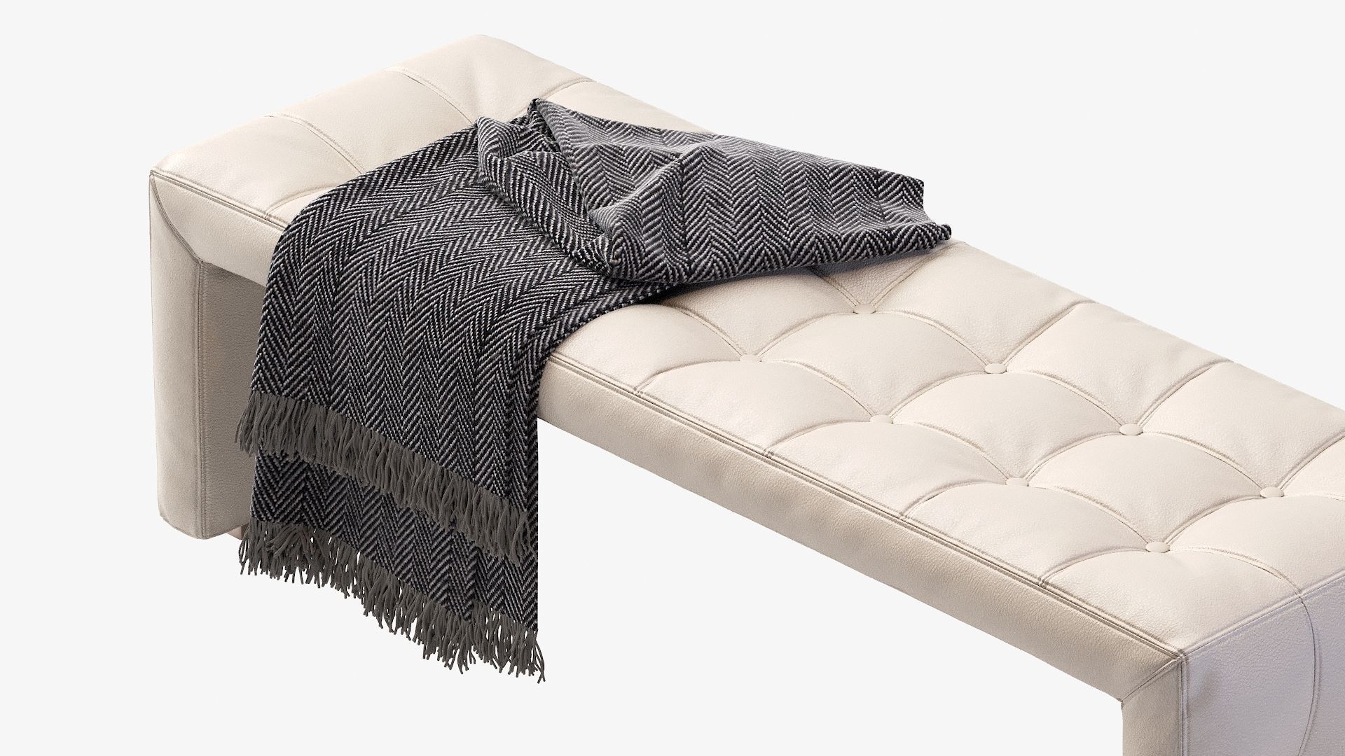 Scarlett bench with blanket 3D model_16