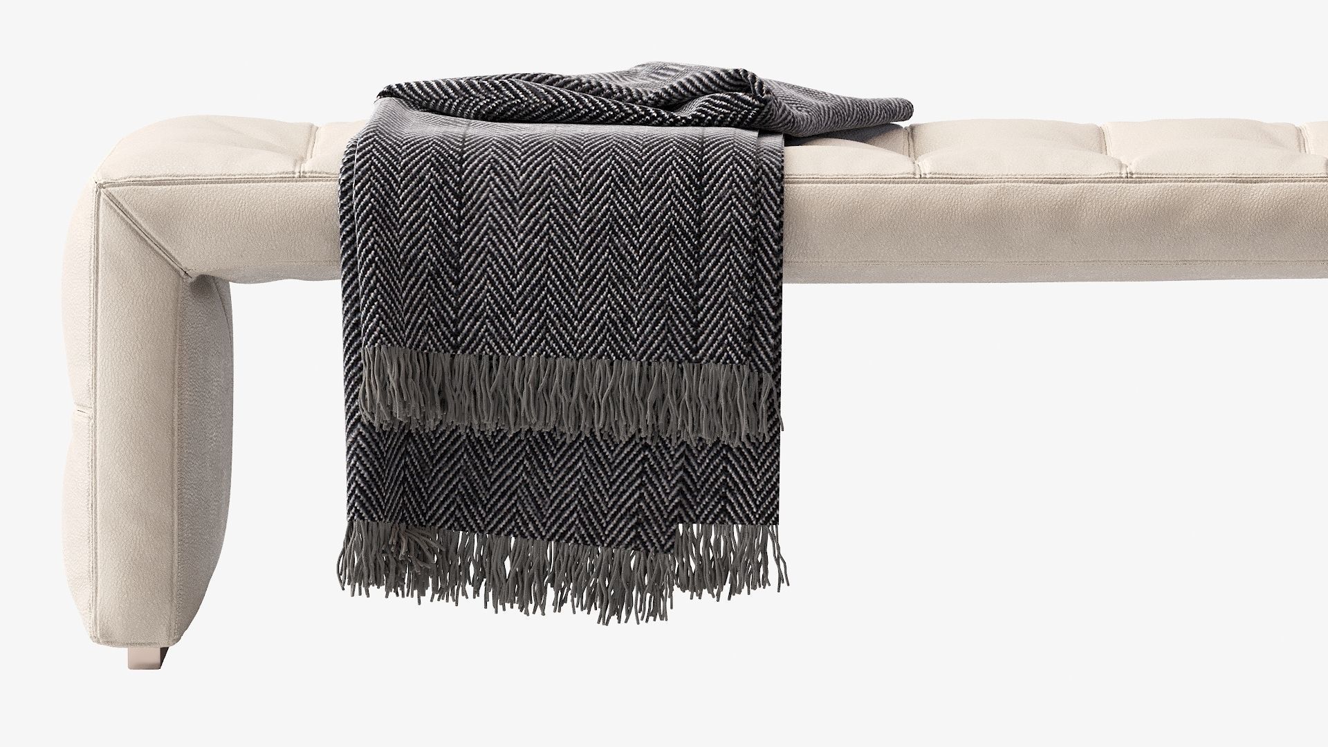 Scarlett bench with blanket 3D model_15