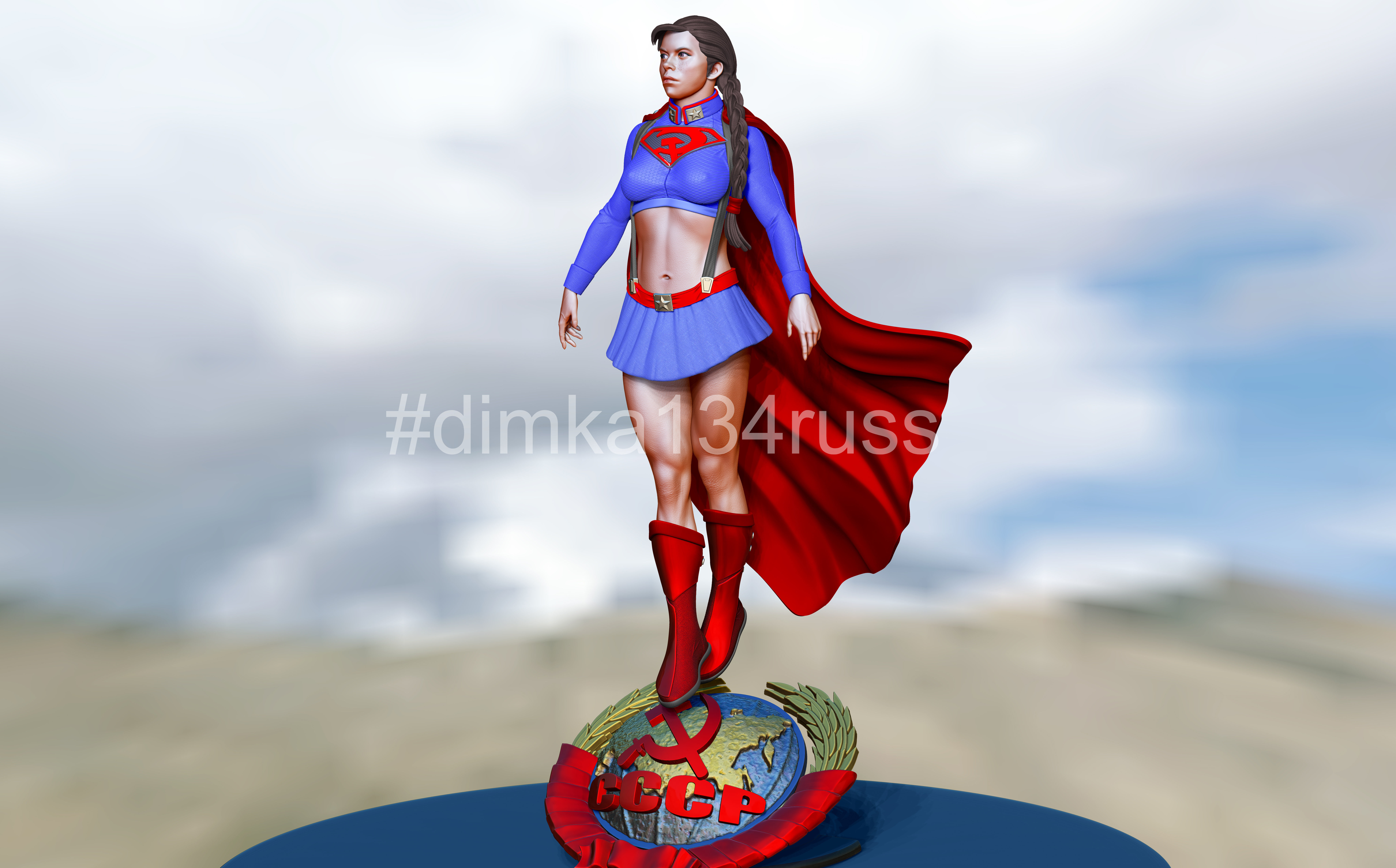 Supergirl  3D print model_0