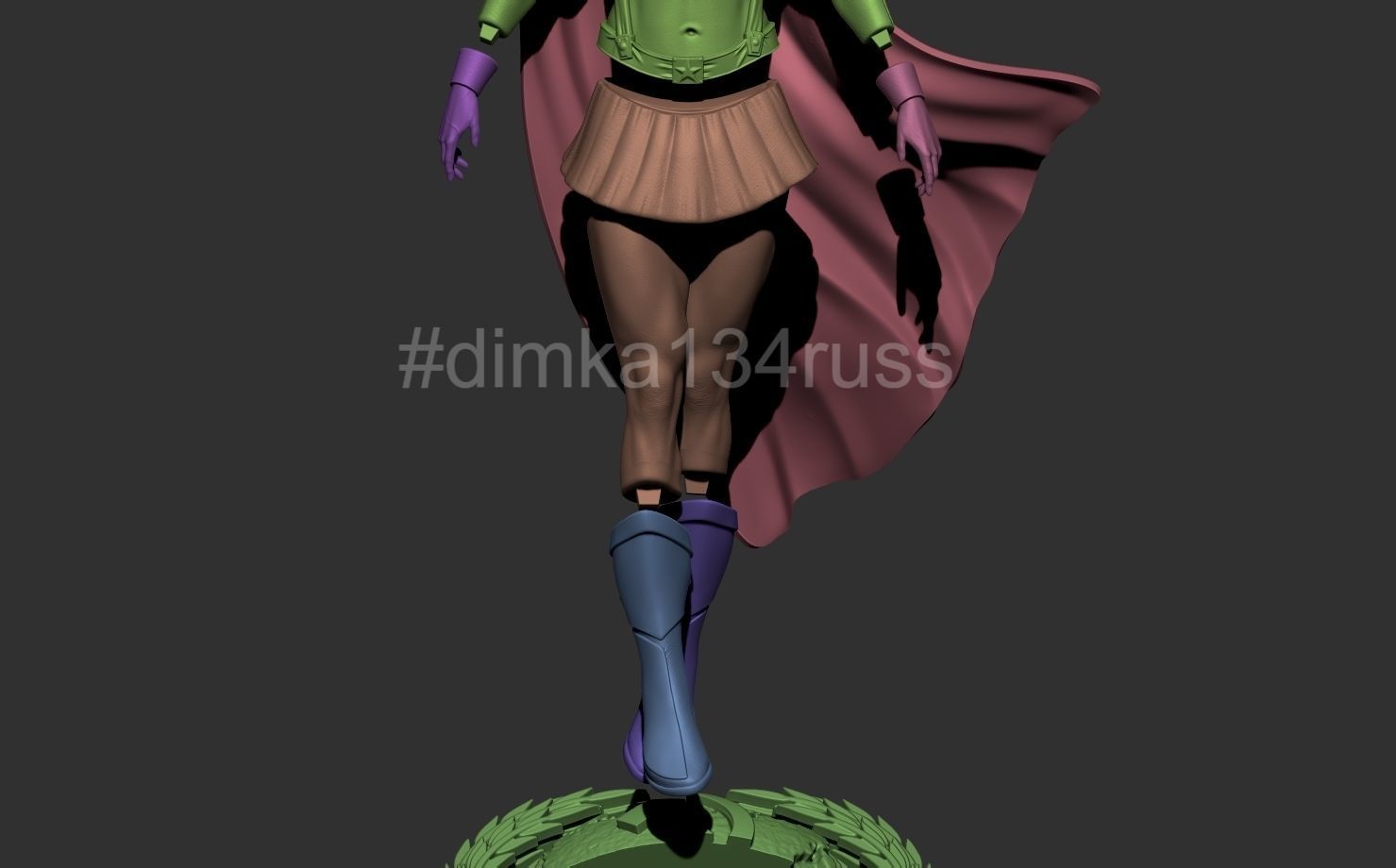 Supergirl  3D print model_7