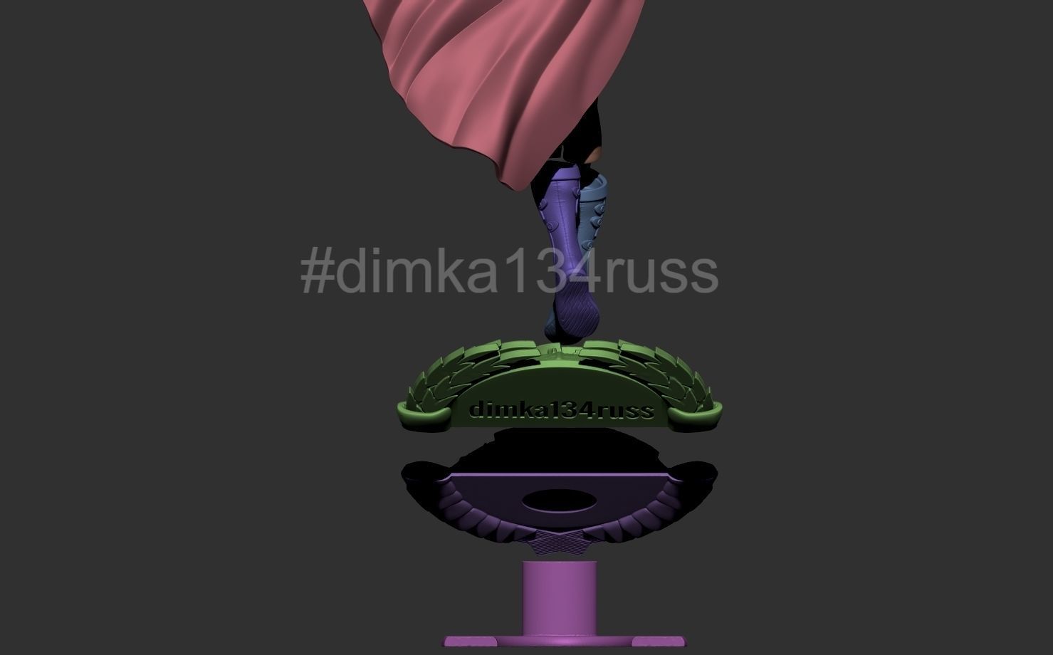 Supergirl  3D print model_3