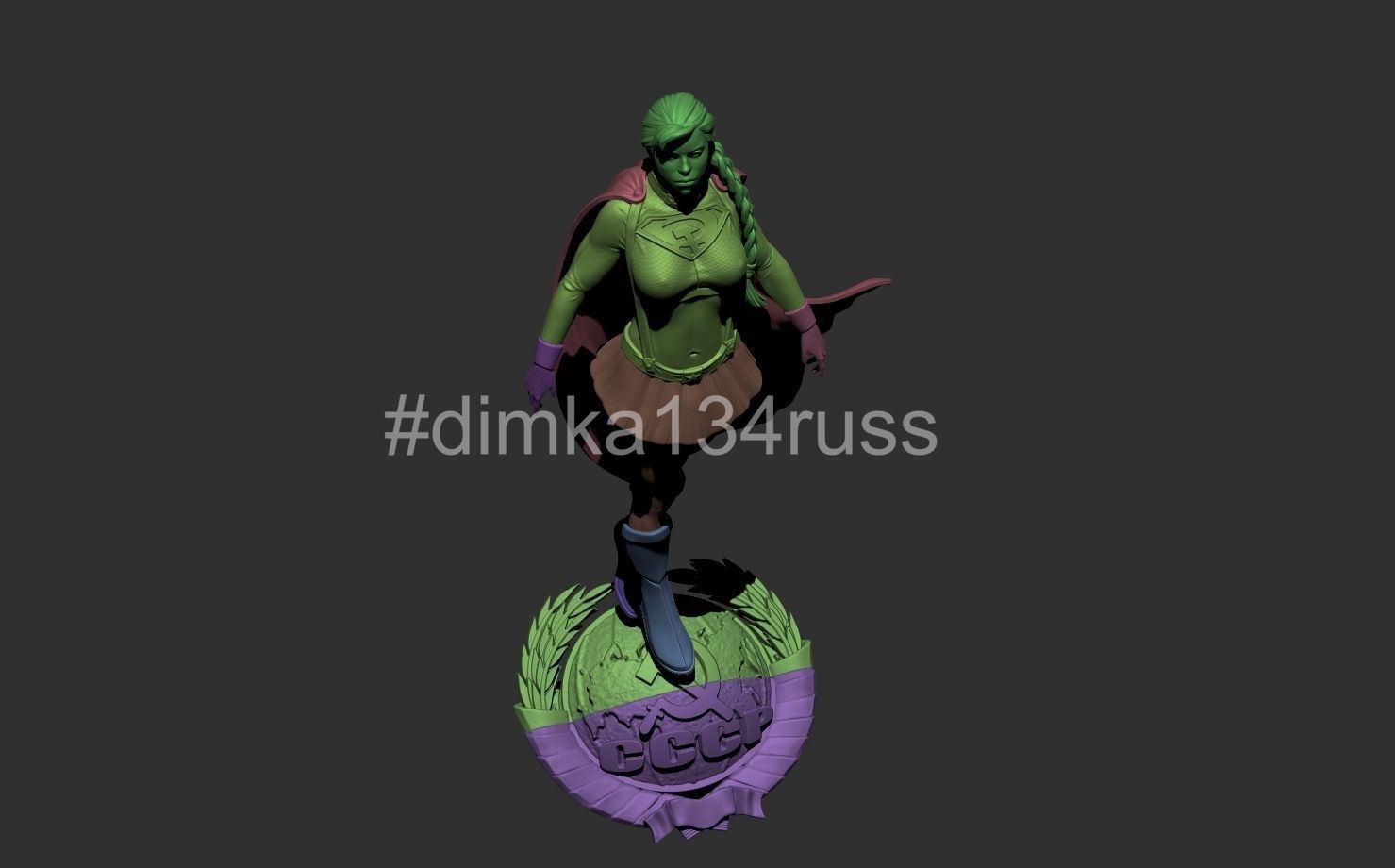 Supergirl  3D print model_5