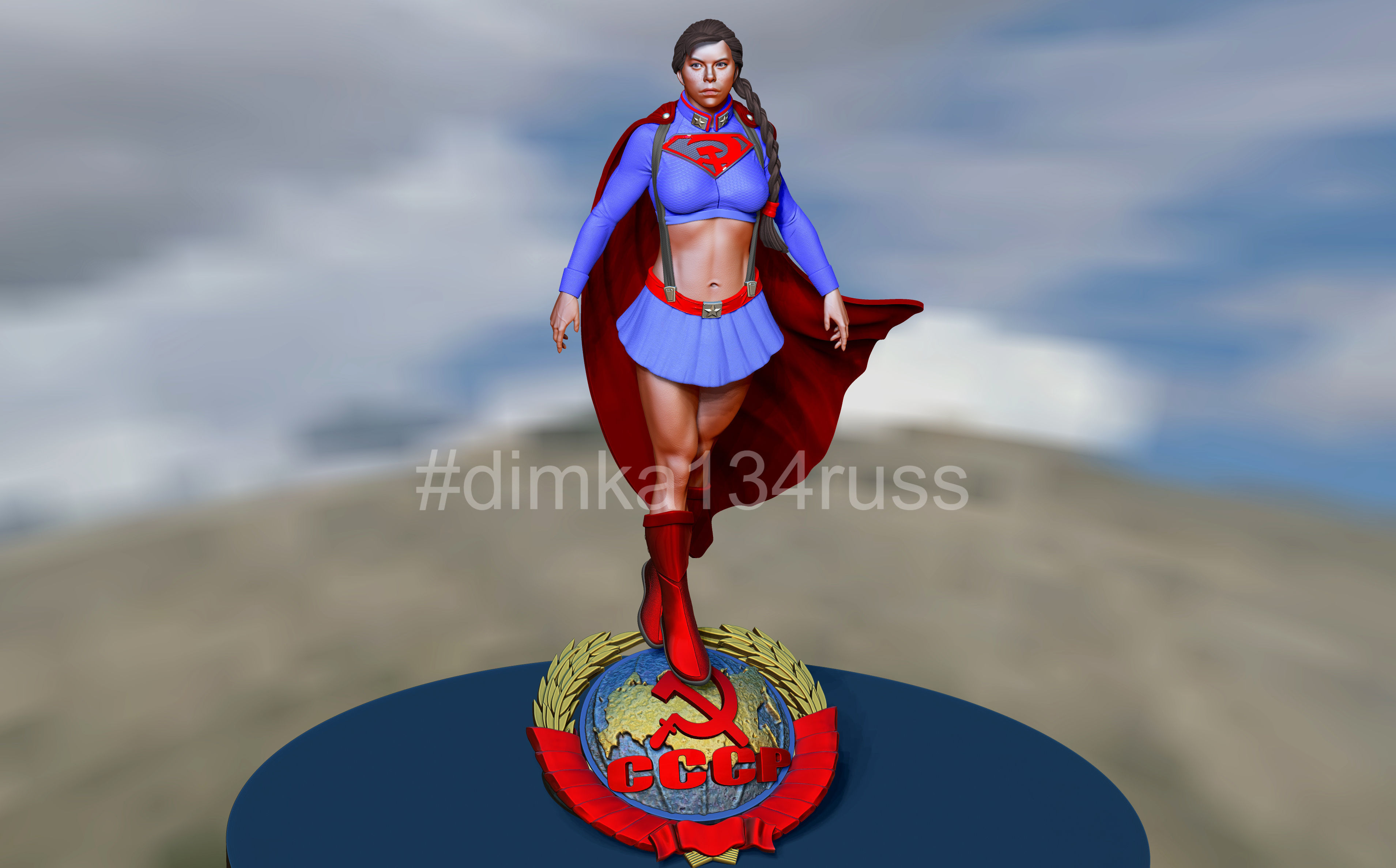 Supergirl  3D print model_1