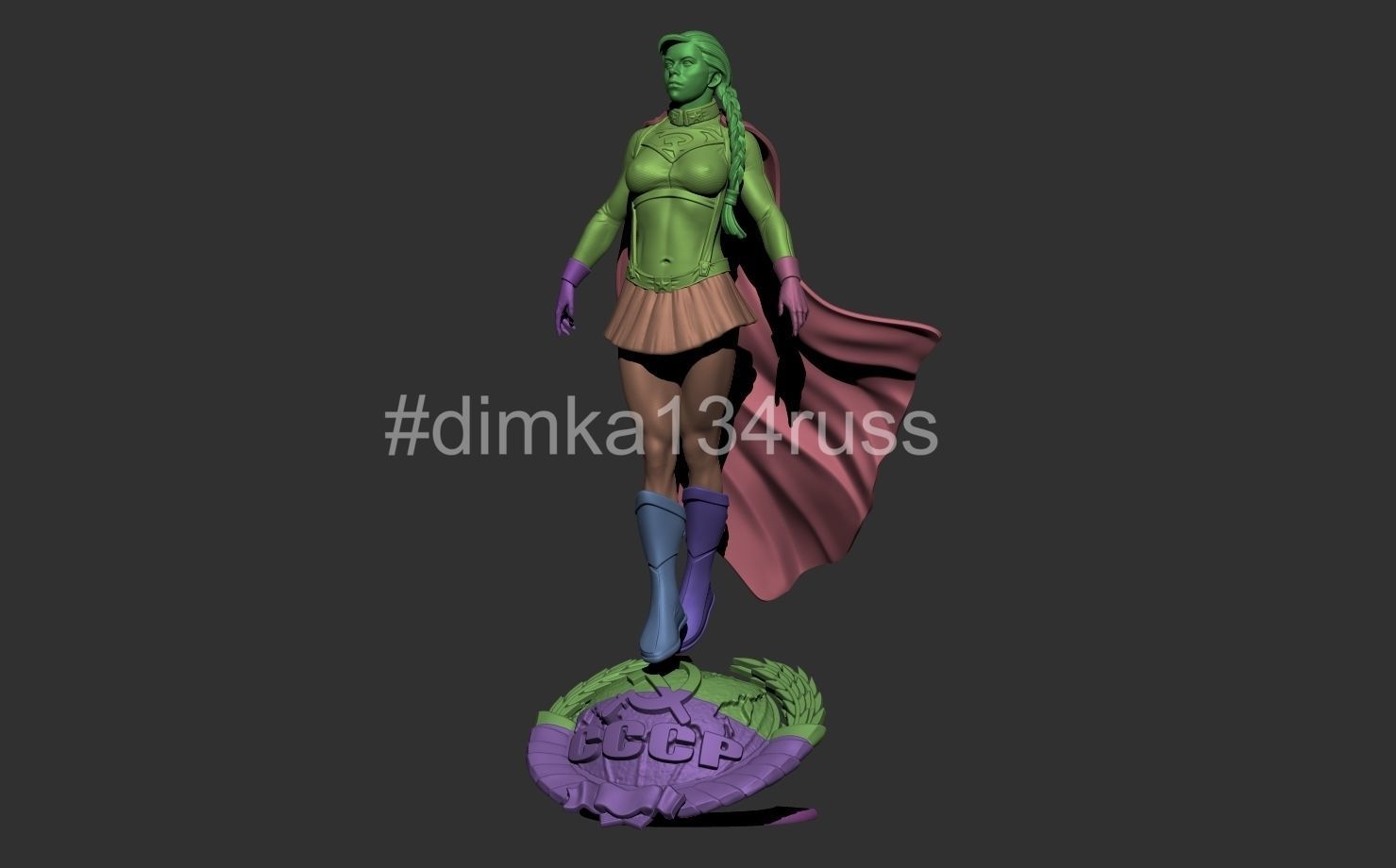 Supergirl  3D print model_24