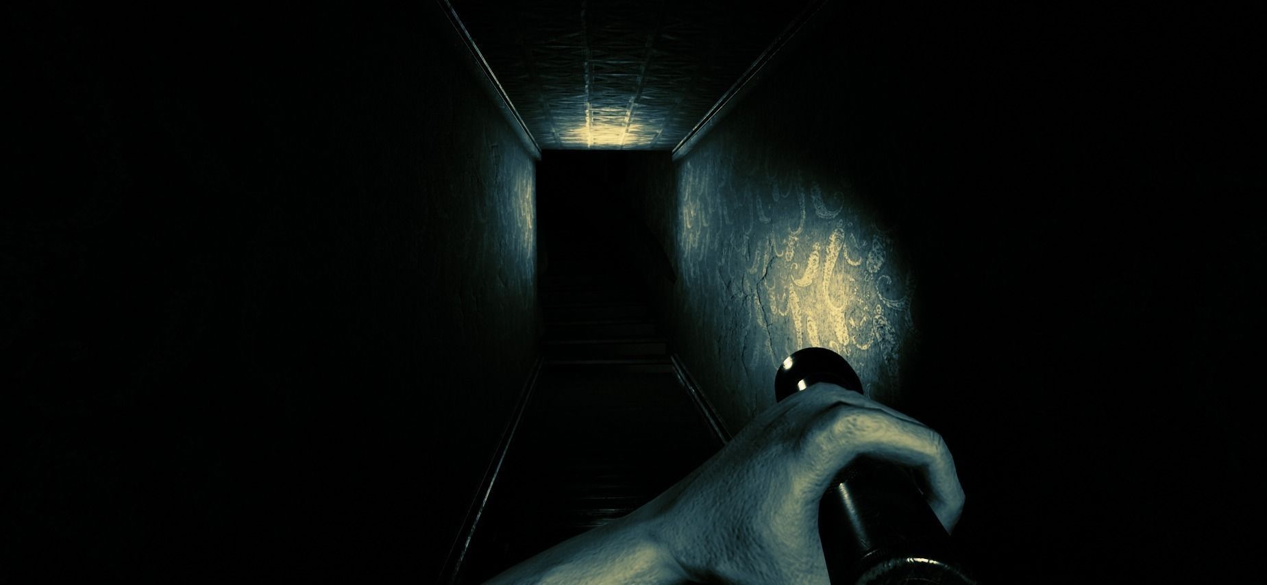 First person arms hands with torch animations included 3D model_1