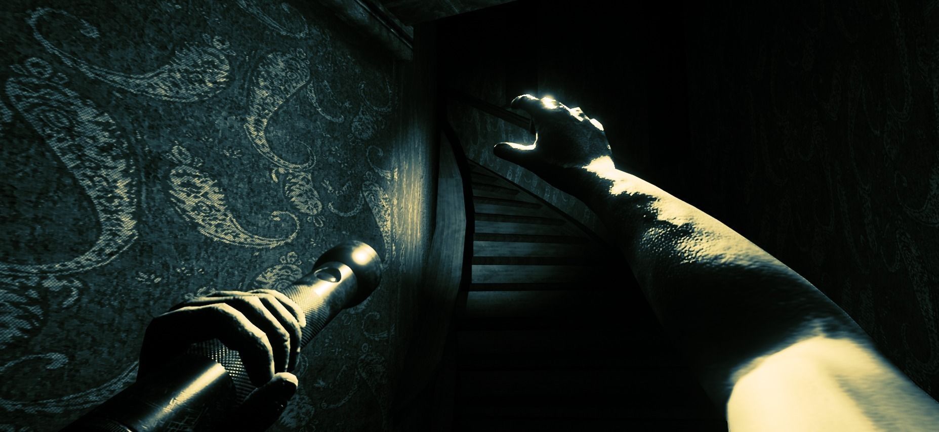 First person arms hands with torch animations included 3D model_0