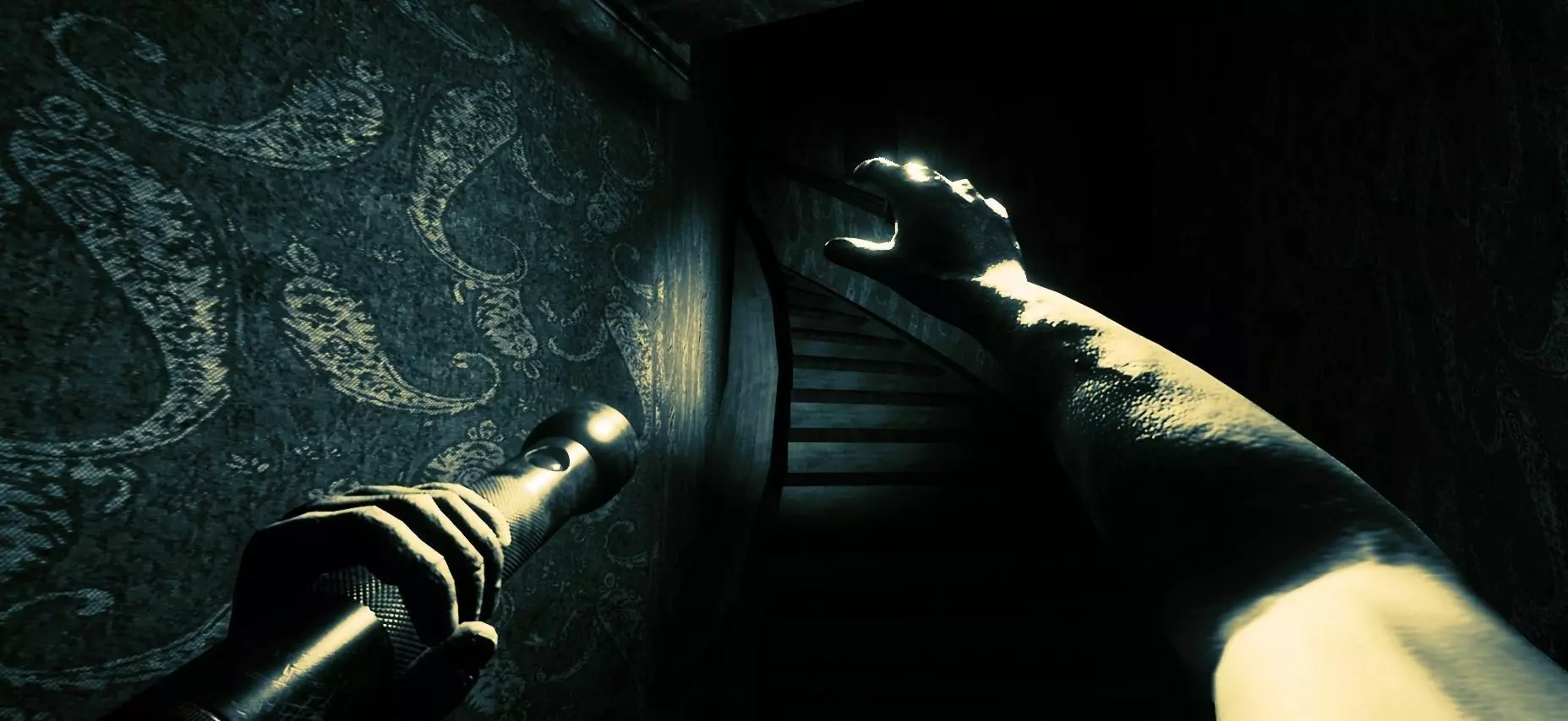 First person arms hands with torch animations included 3D model