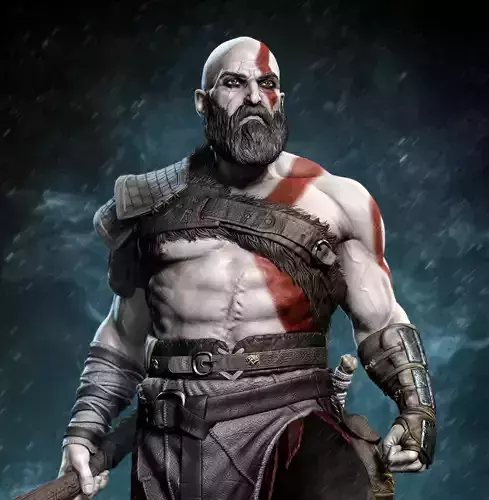 Kratos - God of War 2018 3D print model