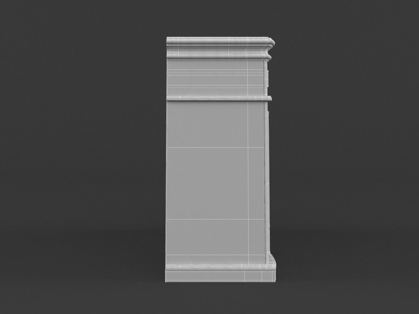 Electric Fireplace 3D model_8