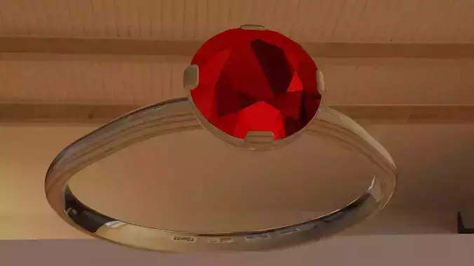 Ring Model with stone in it