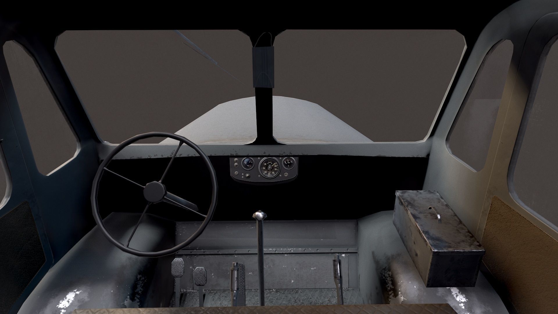 Skoda Radschlepper Ost  Low-poly 3D model_7