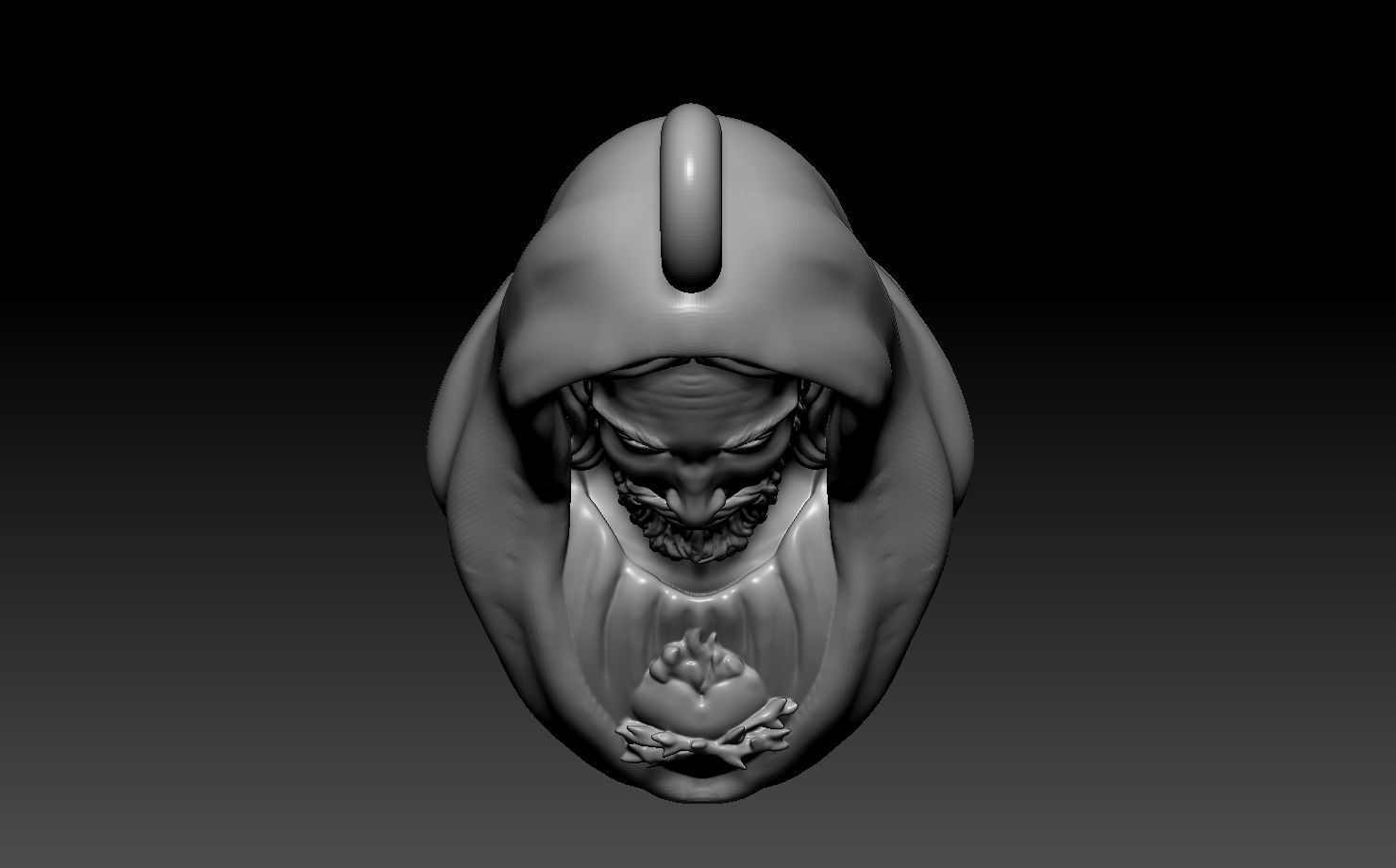 Jesus god Head Pendant 3D print model  3D print model_8