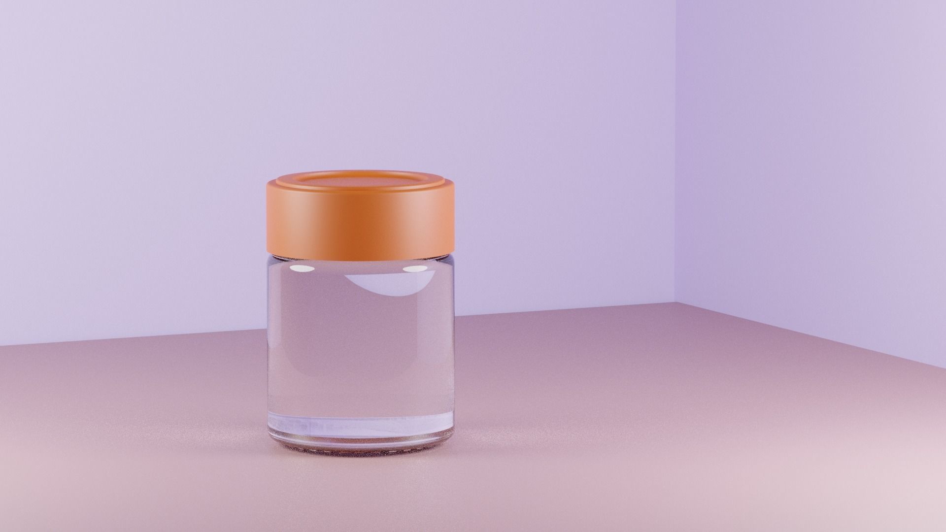 Bottle glass Free 3D model_1