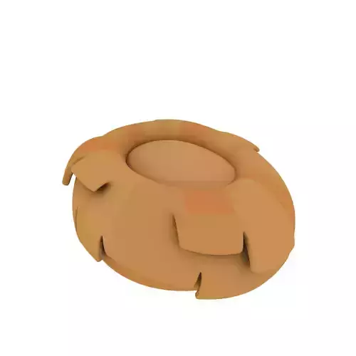 Cartoon Pouf 3D model