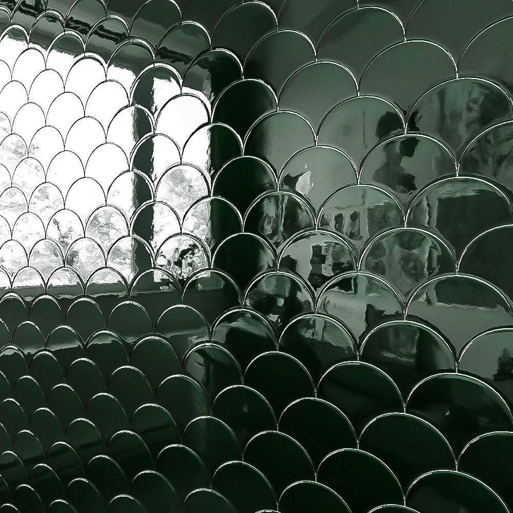 Fish Scale Tile 3D model_1