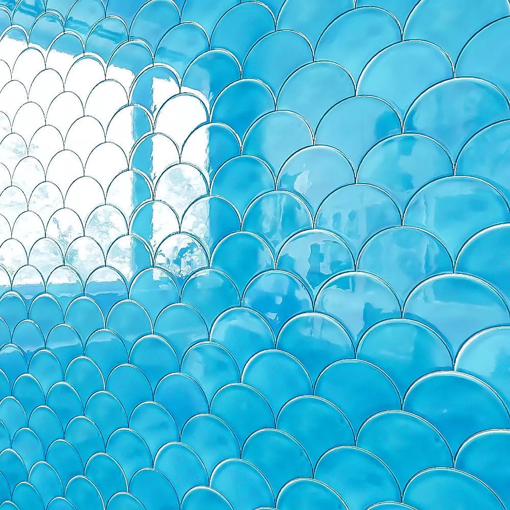 Fish Scale Tile 3D model_0