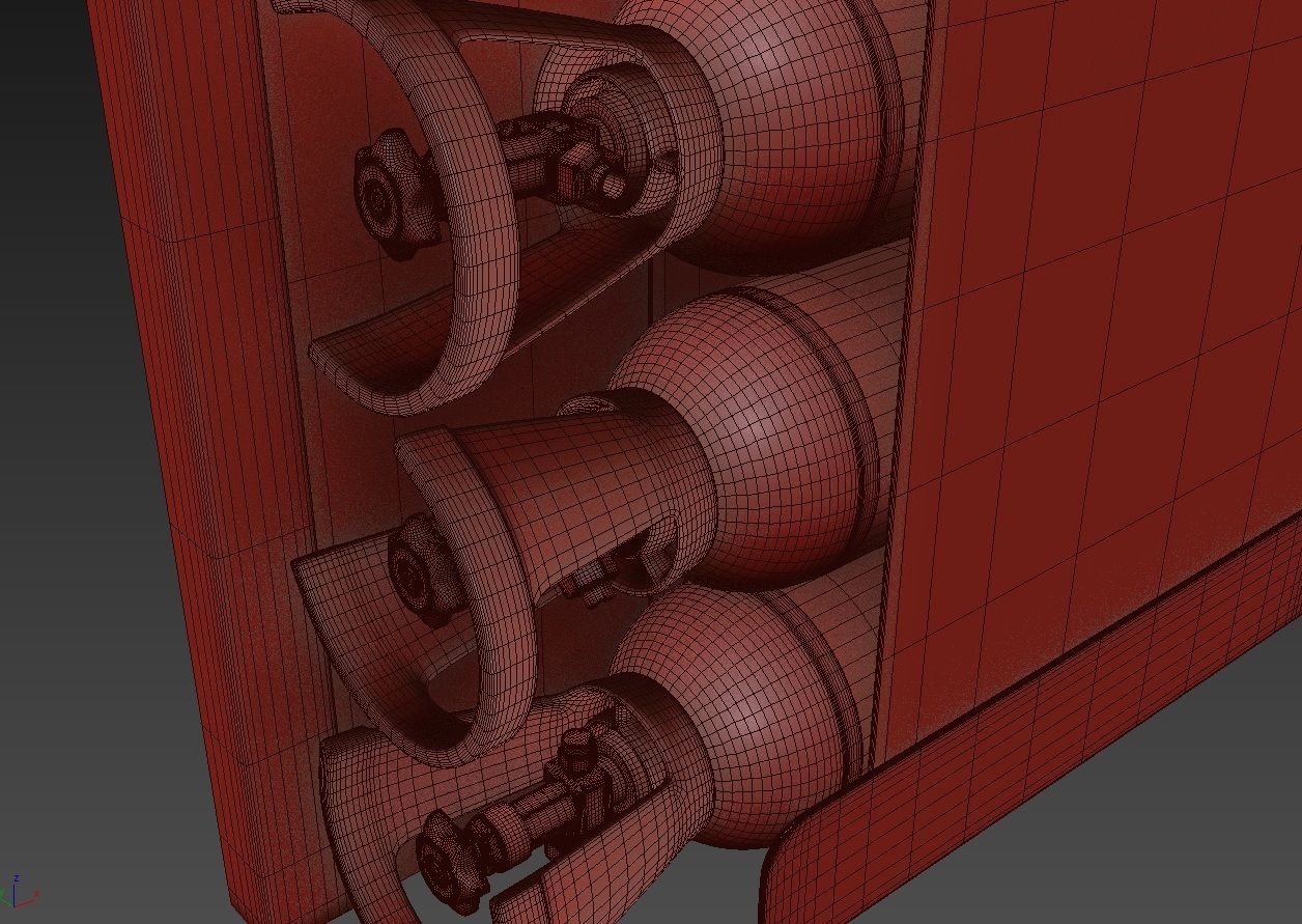 Ambulance Equipment with Stretcher 2 3D model_31