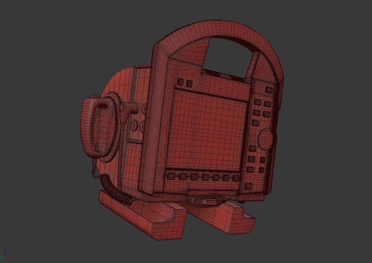 Ambulance Equipment with Stretcher 2 3D model_40