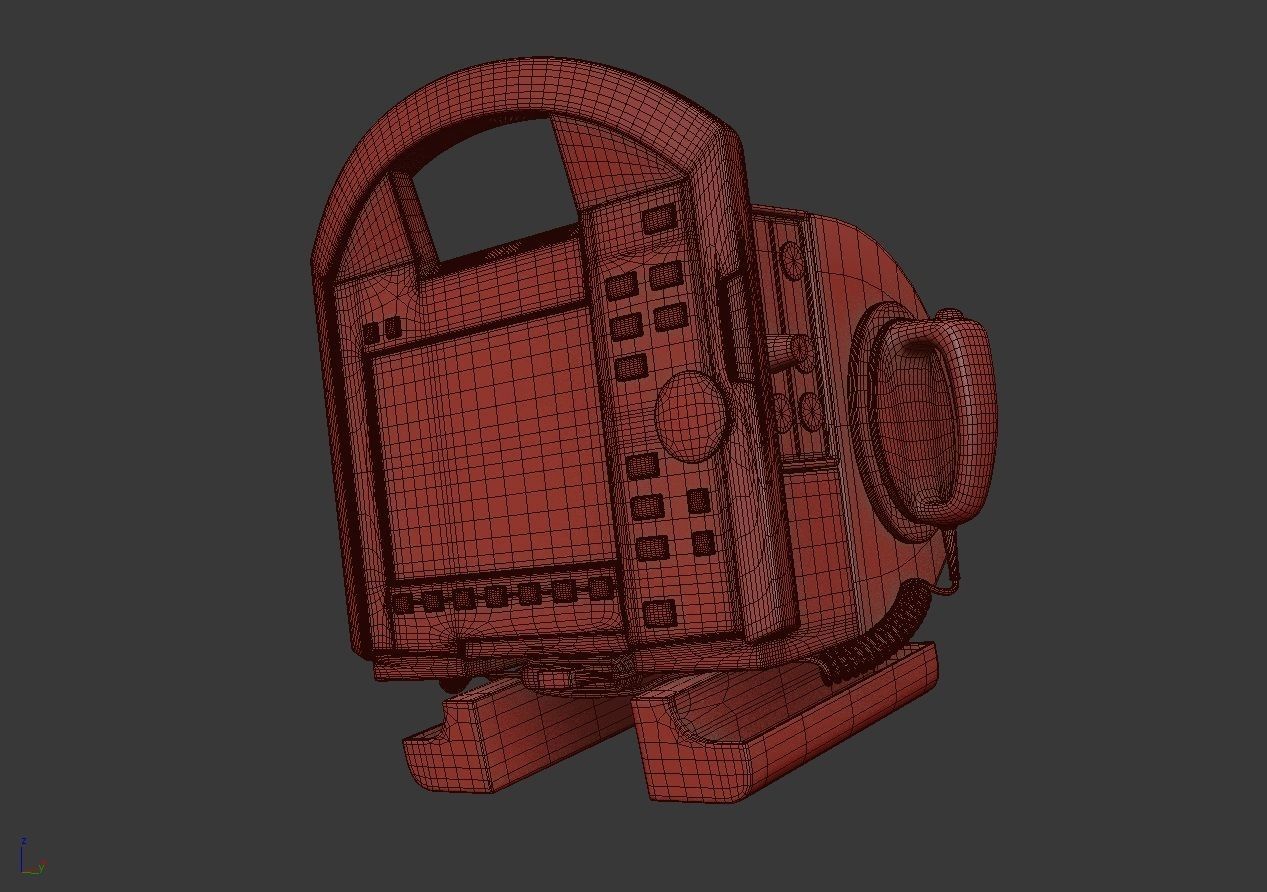 Ambulance Equipment with Stretcher 2 3D model_39