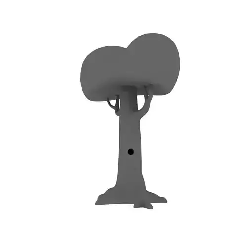 Cartoon tree 3D model