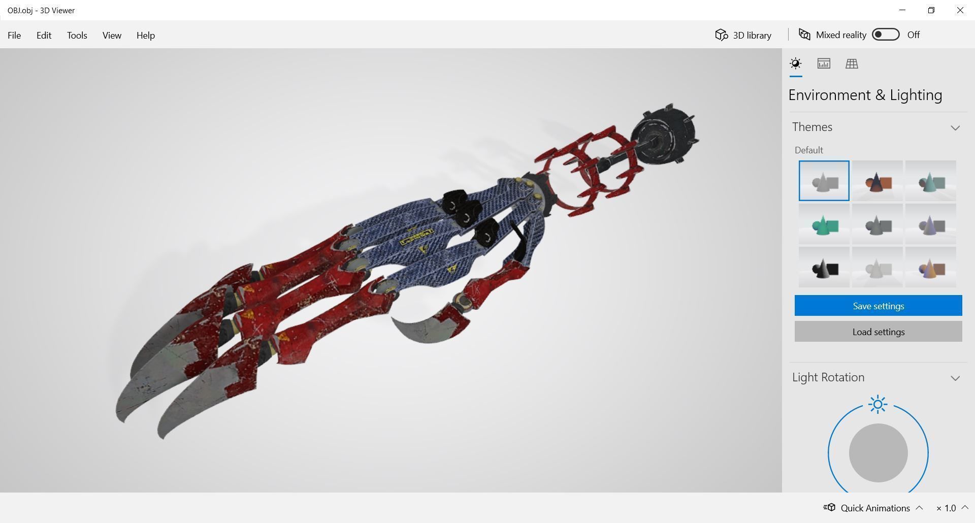 Character Robot Hand - Buster Arm 3D model_4