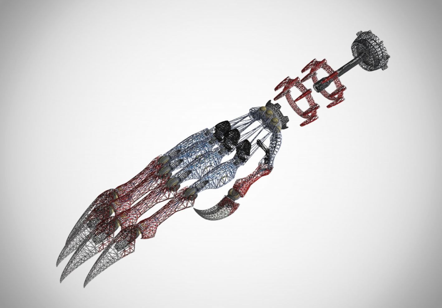 Character Robot Hand - Buster Arm 3D model_1