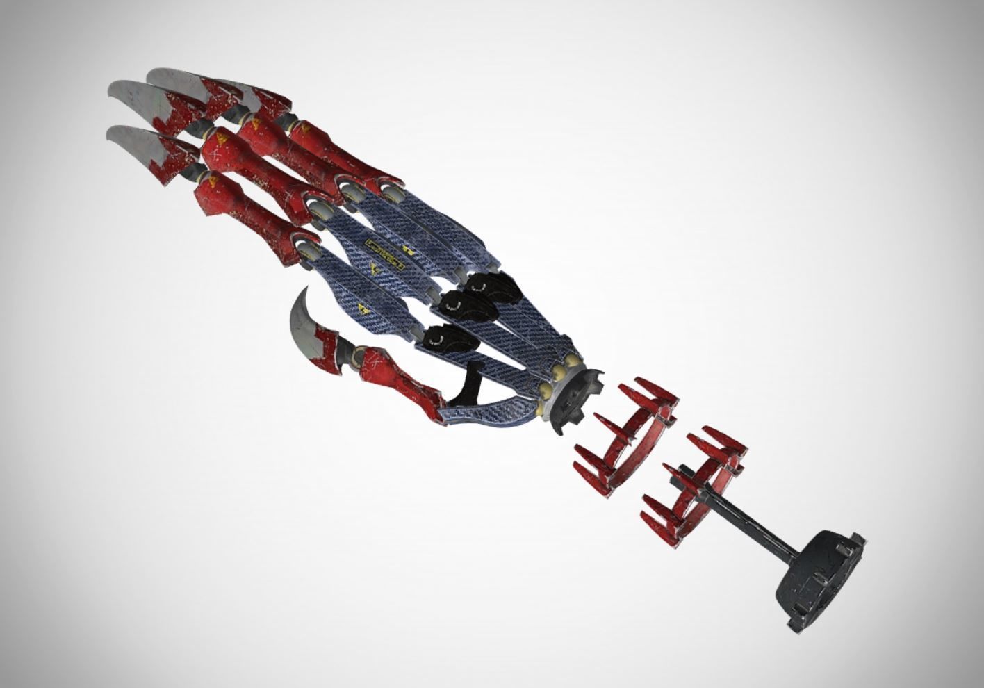 Character Robot Hand - Buster Arm 3D model_3
