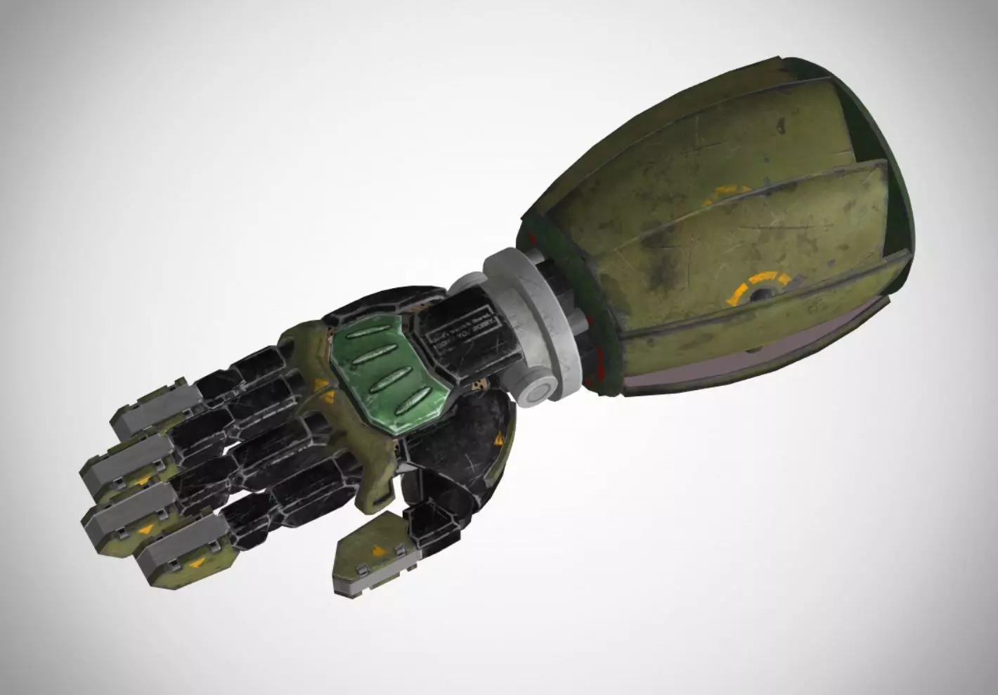 Character Robot Hand - Gerbera 3D model_0