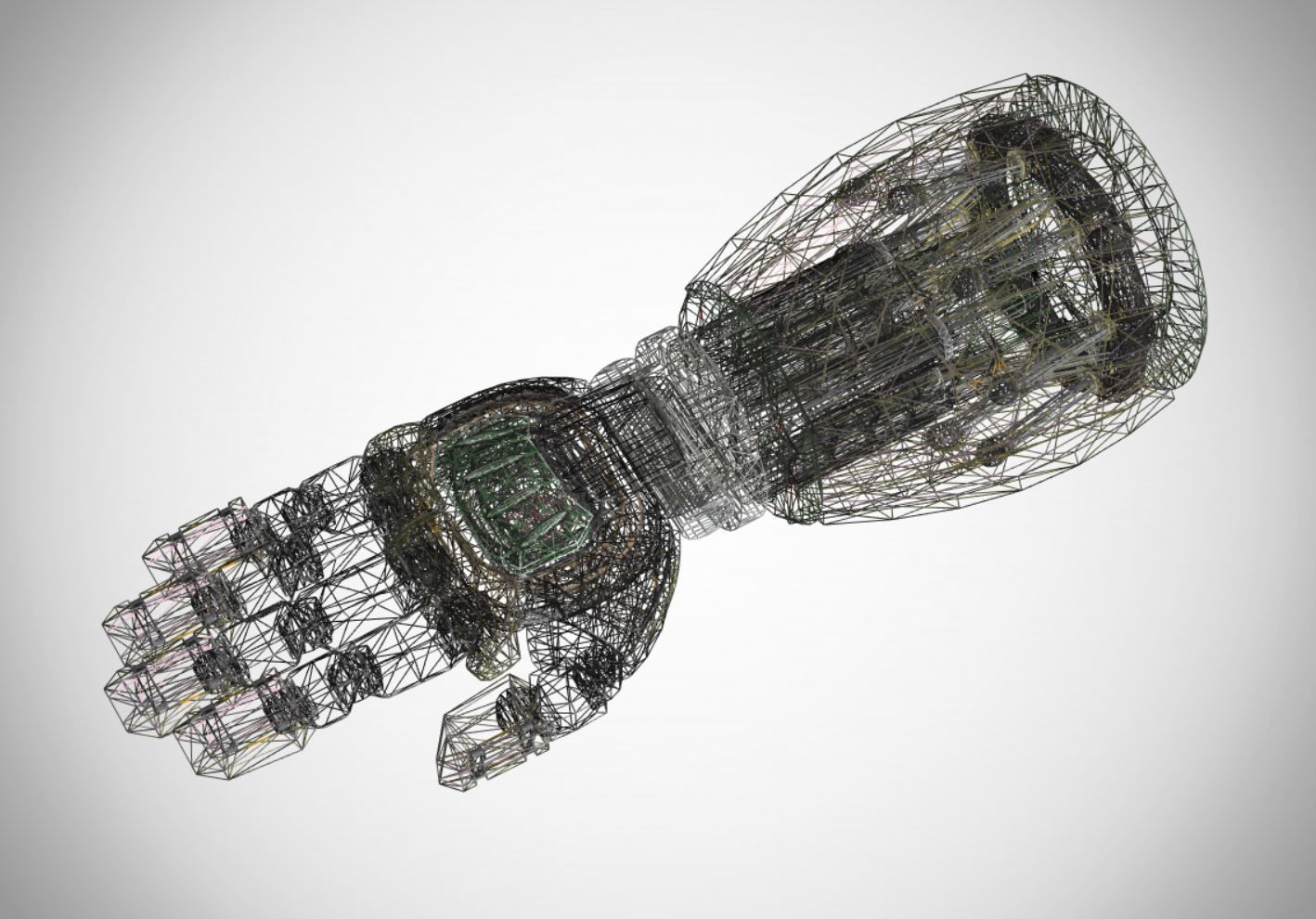 Character Robot Hand - Gerbera 3D model_1