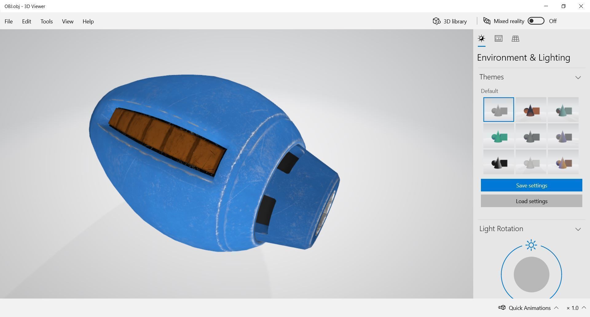 Character Robot Hand - Mega Buster 3D model_5