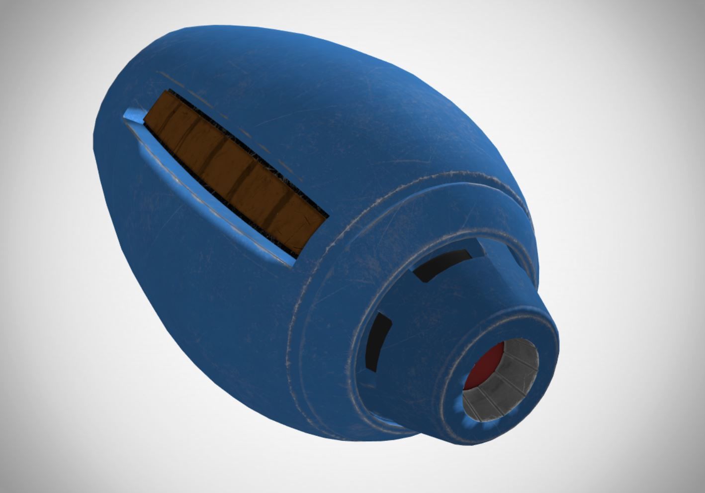 Character Robot Hand - Mega Buster 3D model_4