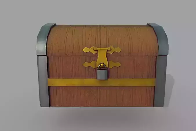 Chest wooden with lock