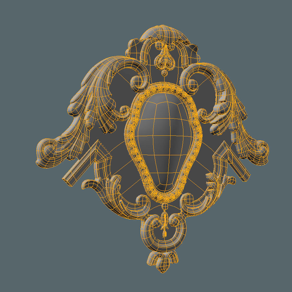 Cartouche 3D model_3