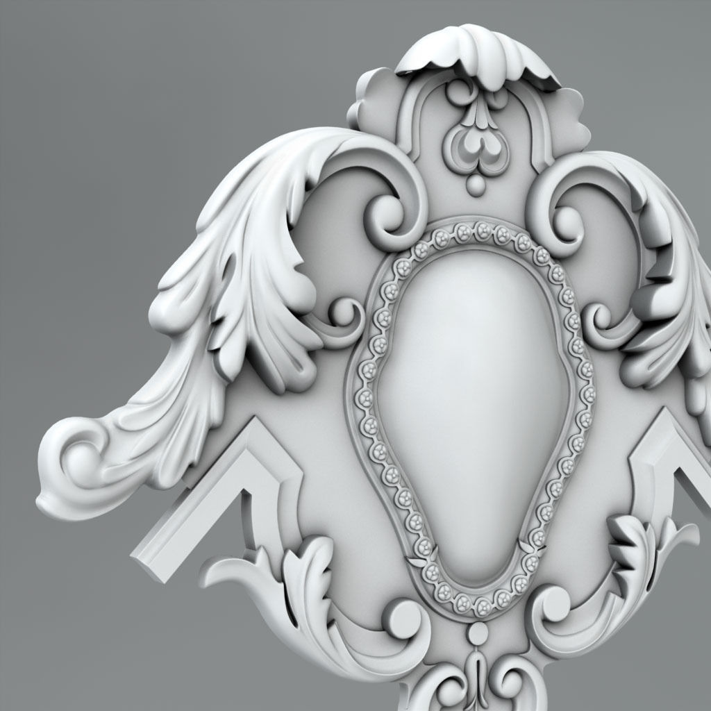 Cartouche 3D model_2
