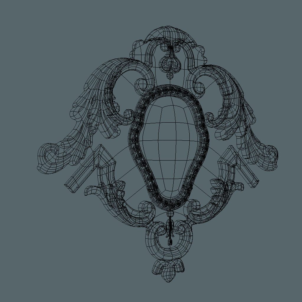 Cartouche 3D model_4