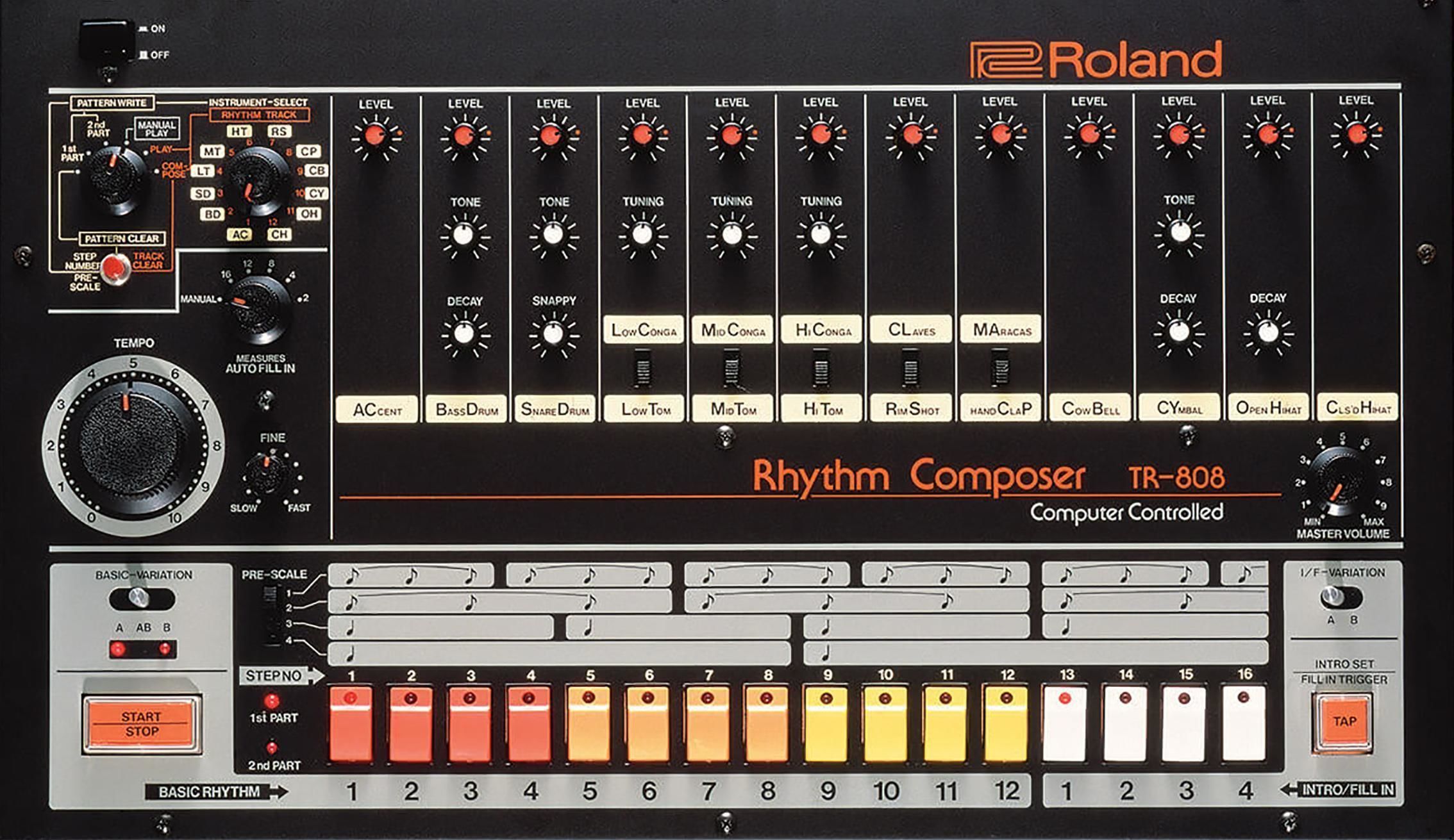 Roland TR 808 Low-poly 3D model_31