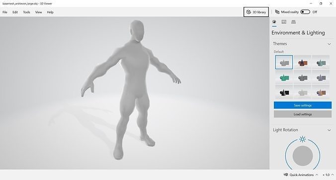 Set Base Male 02 3D model