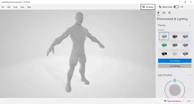 Set Base Male 02 3D model