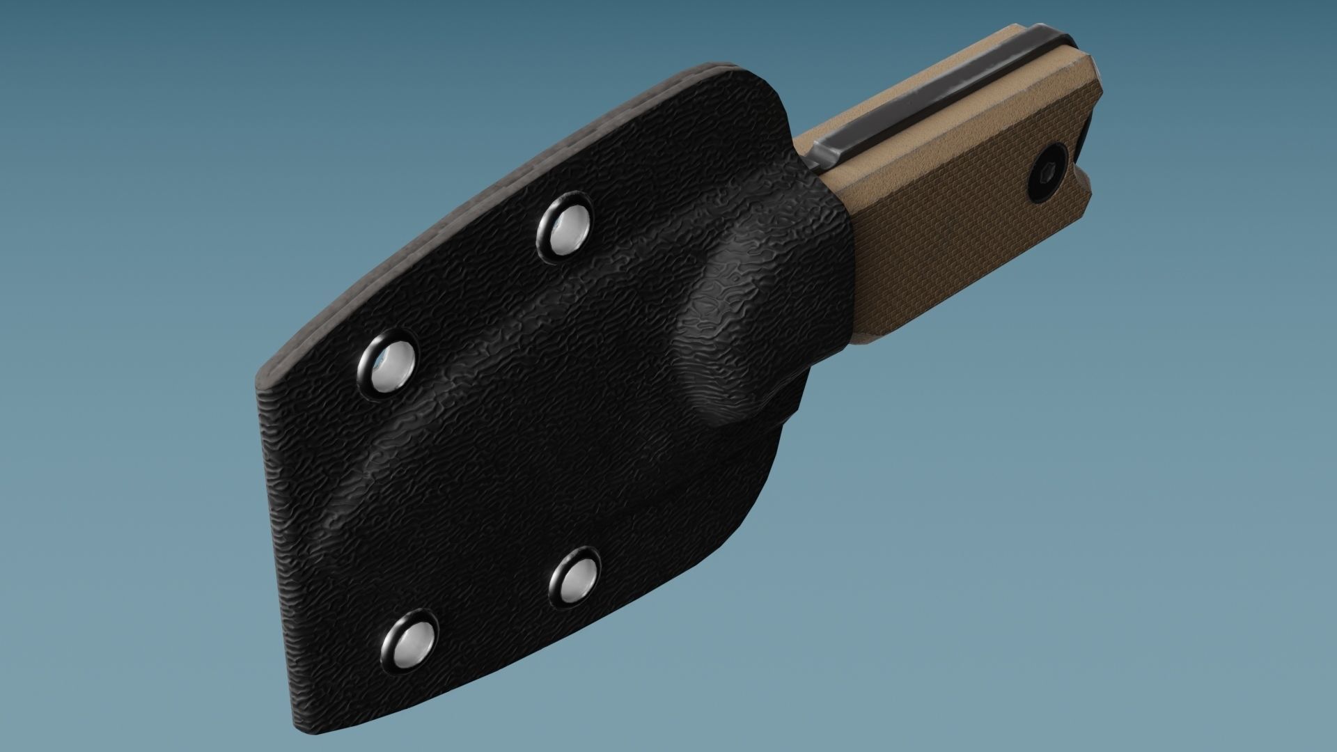 Neck Knife Boker Magnum Lil Friend Low-poly 3D model_3