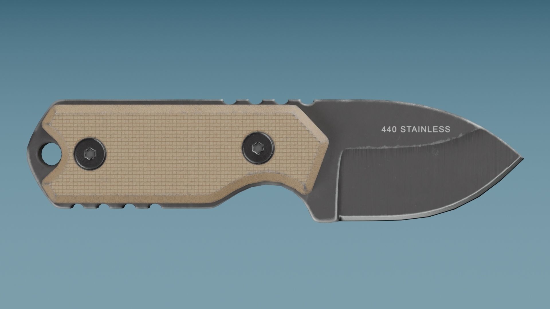 Neck Knife Boker Magnum Lil Friend Low-poly 3D model_5