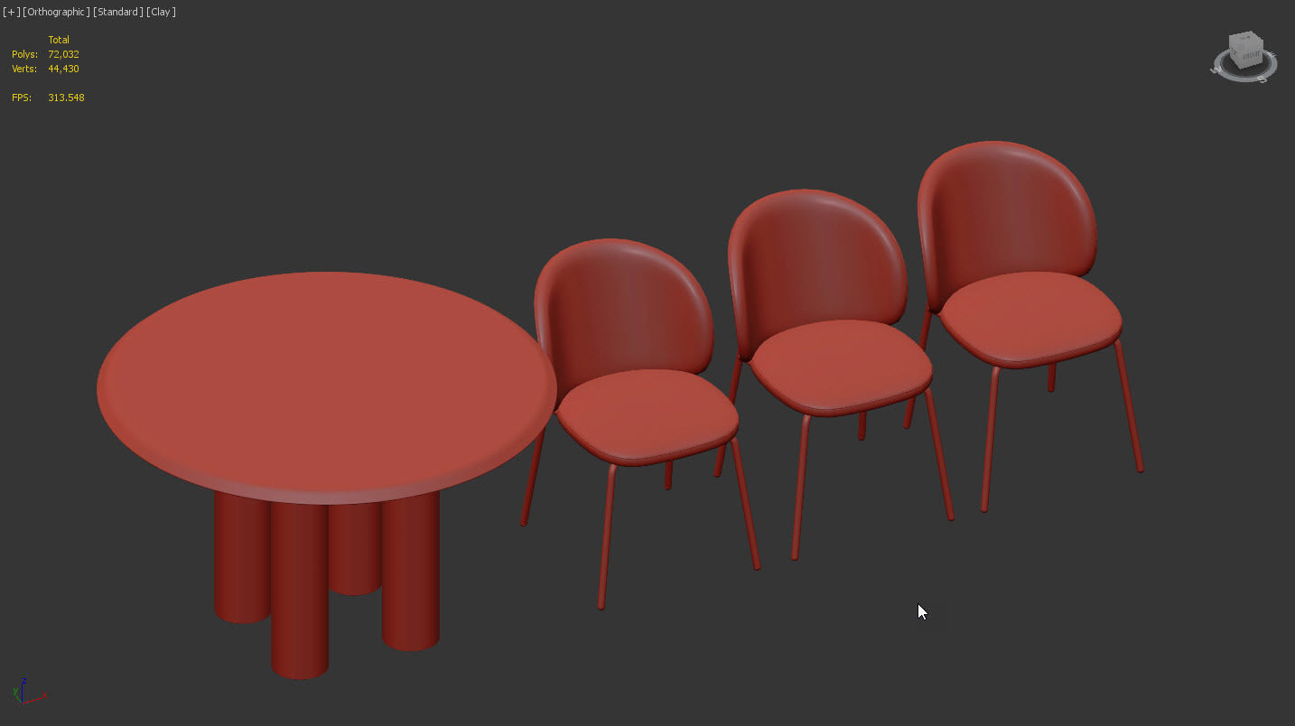Dinning Set by BoConcept and Fredericia 3D model_10
